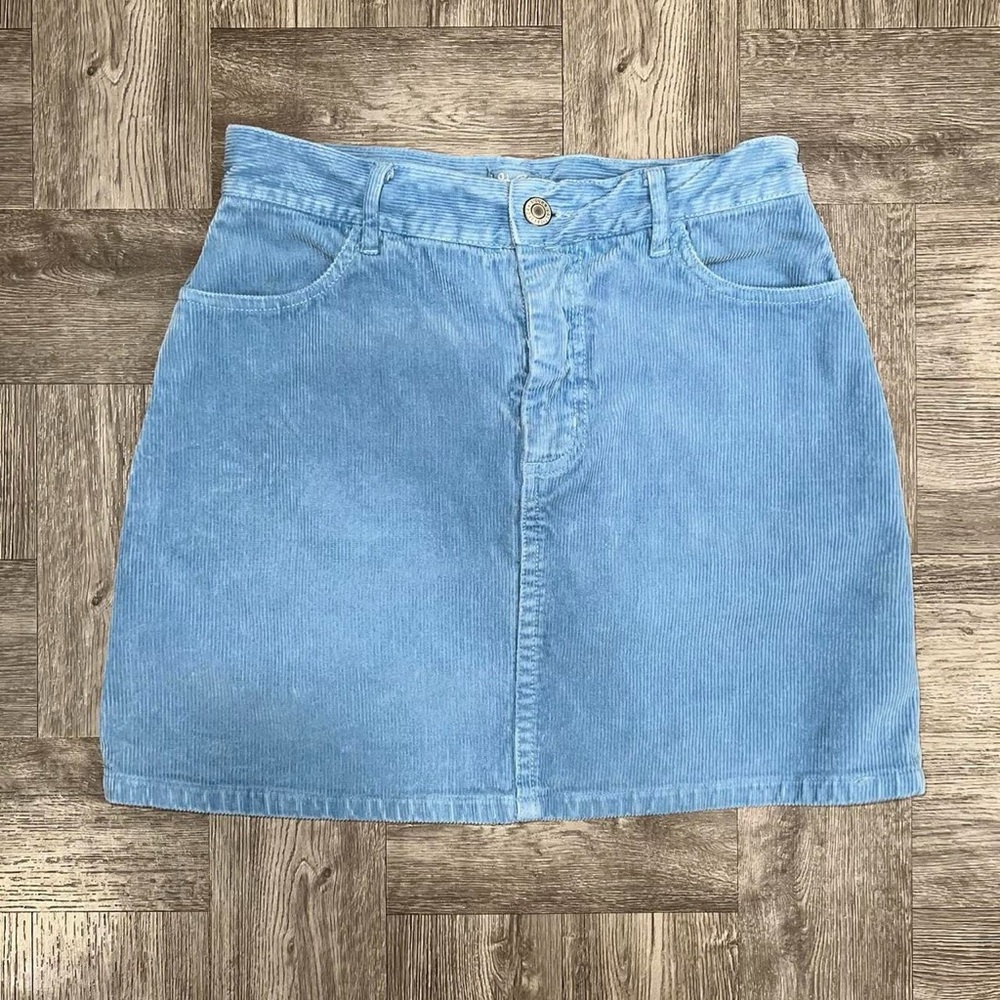 Brandy Melville John Galt “Juliette” Blue Corduroy Mini Skirt